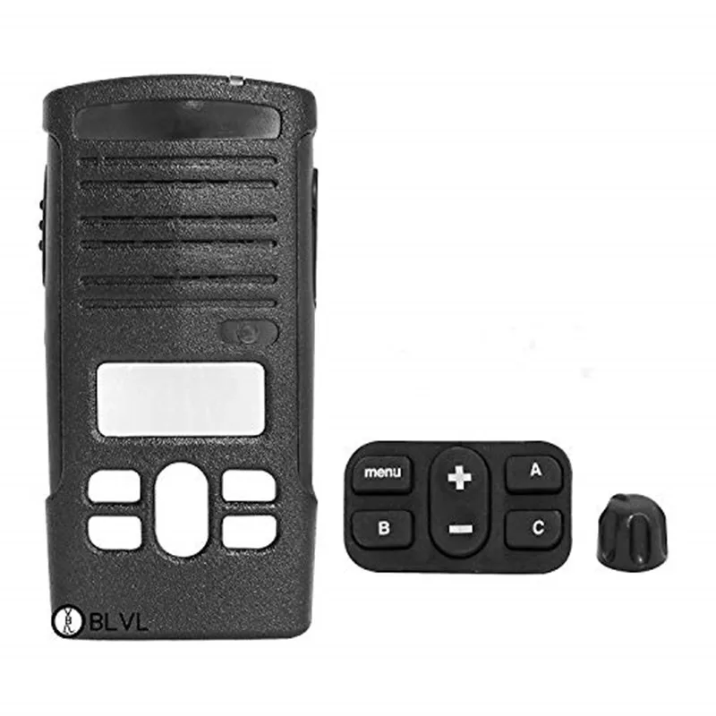 Black A12 Repair Replacement Front Case Housing Cover Kit For CP110d RDM2070d Portable Tw Way Radio