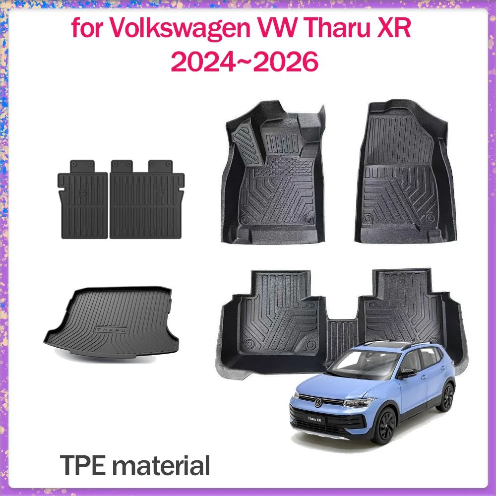 

Напольный коврик для Volkswagen VW Tharu XR 2024 ~ 2026 2025 TPE, внутренняя подкладка для ног, водонепроницаемый коврик для багажника, ковер, аксессуары для индивидуальной части