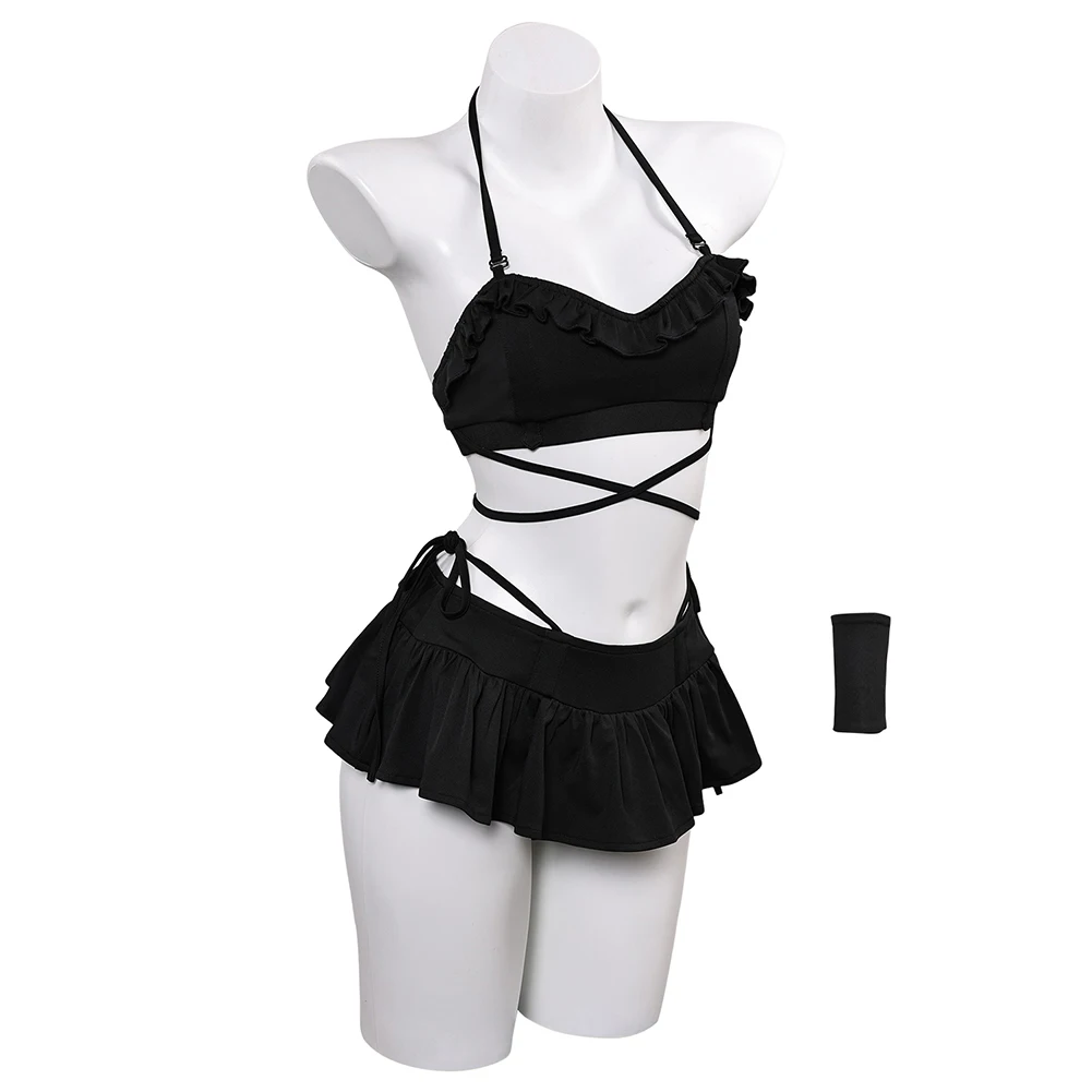 Tifa Lockhart Costume Cosplay Costume da bagno Anime Gioco Final Fantasy VII Gioco di ruolo Donna Ragazza Costumi da bagno Bikini Vestito di carnevale di Halloween