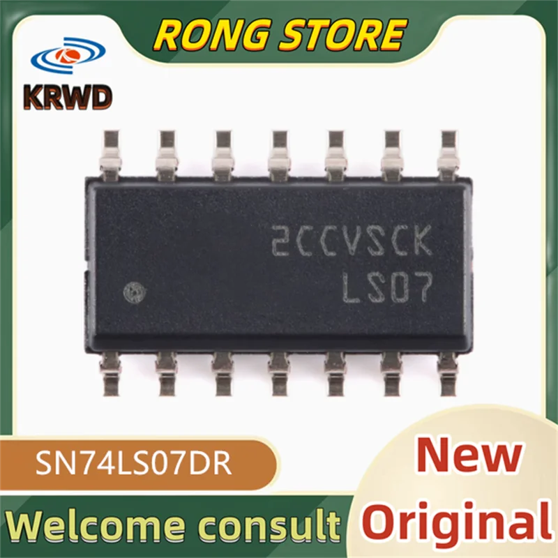 10PCS LS07 LS0 New and original SN74LS07DR SN74LS07 74LS07DR SOIC14