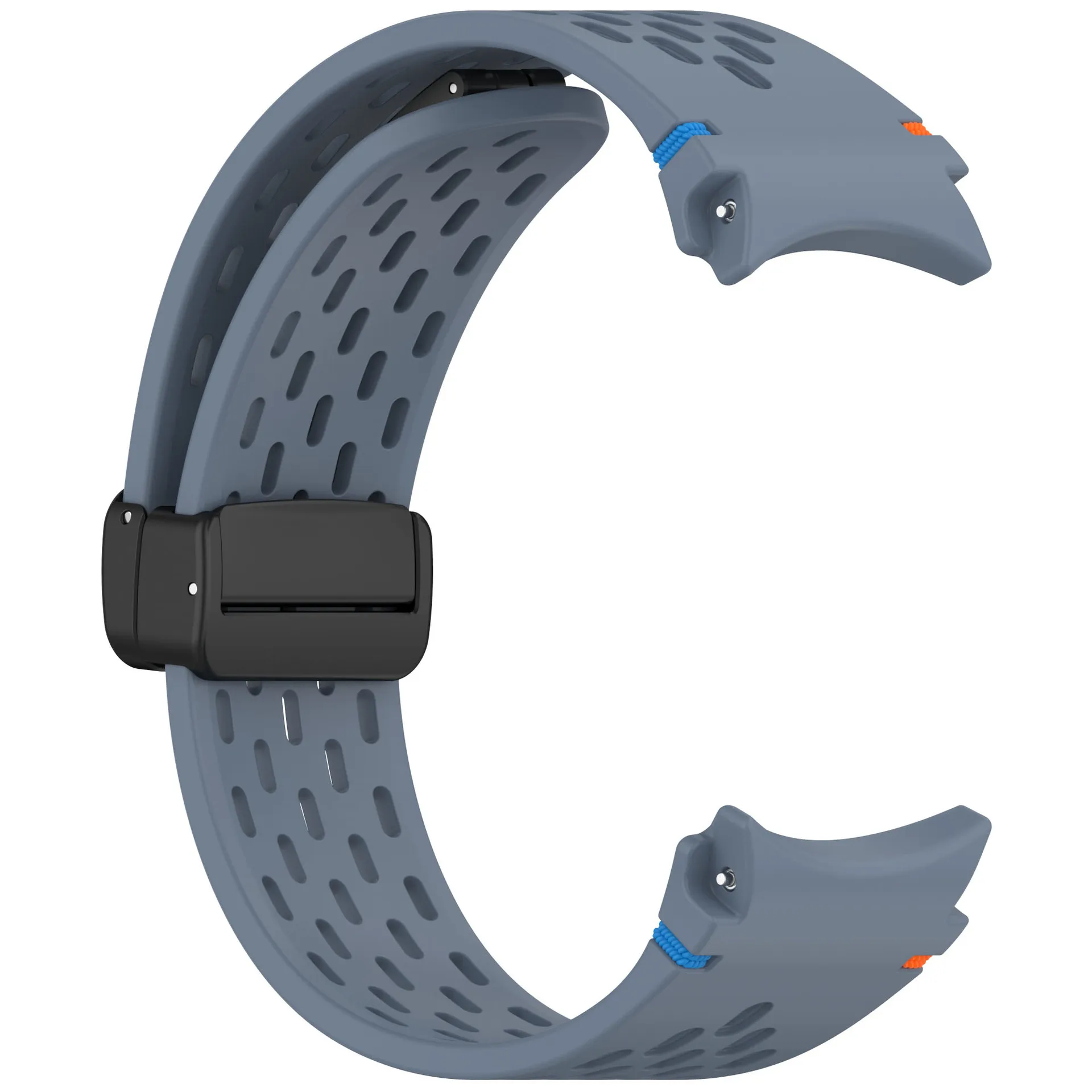 Silikonarmband für Samsung Galaxy Watch 7 6 5 4 FE 40 mm 44 mm/6 Classic/5Pro Magnetschnallenarmband Keine Lücken Galaxy Watch7 Band – Detail 6