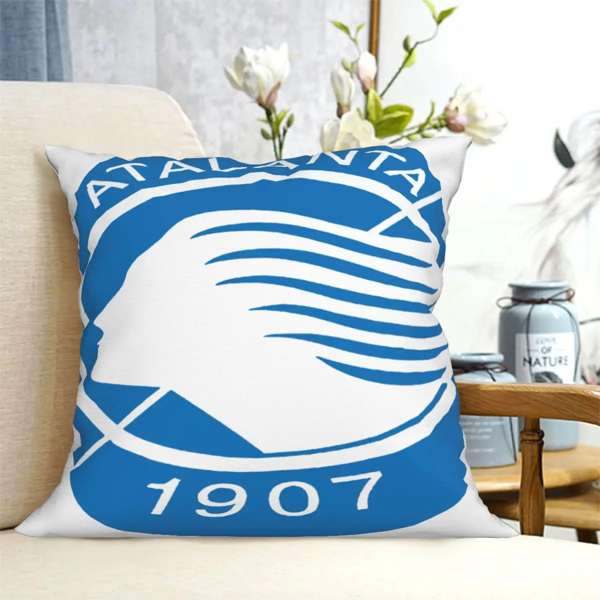 Fm10 Uomo Atalanta Bergamasca  Cushion Pillow Cover Sofa Suitable For Sofa Vintage Sofa Decorative Pillow Cover Customizable