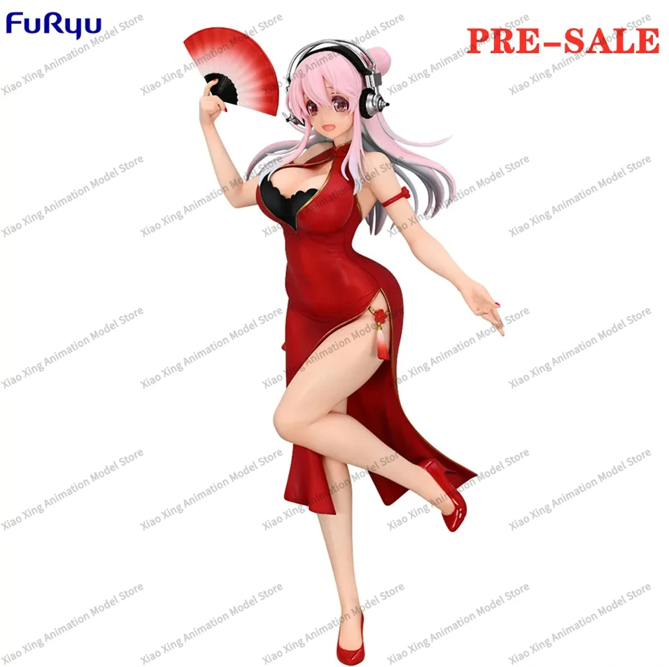 Original Anime Furyu SUPER SONICO Trio-Try-iT Figure -China Dress ver. Toys PVC Action Figure Collector 21cm Figurine Model Doll