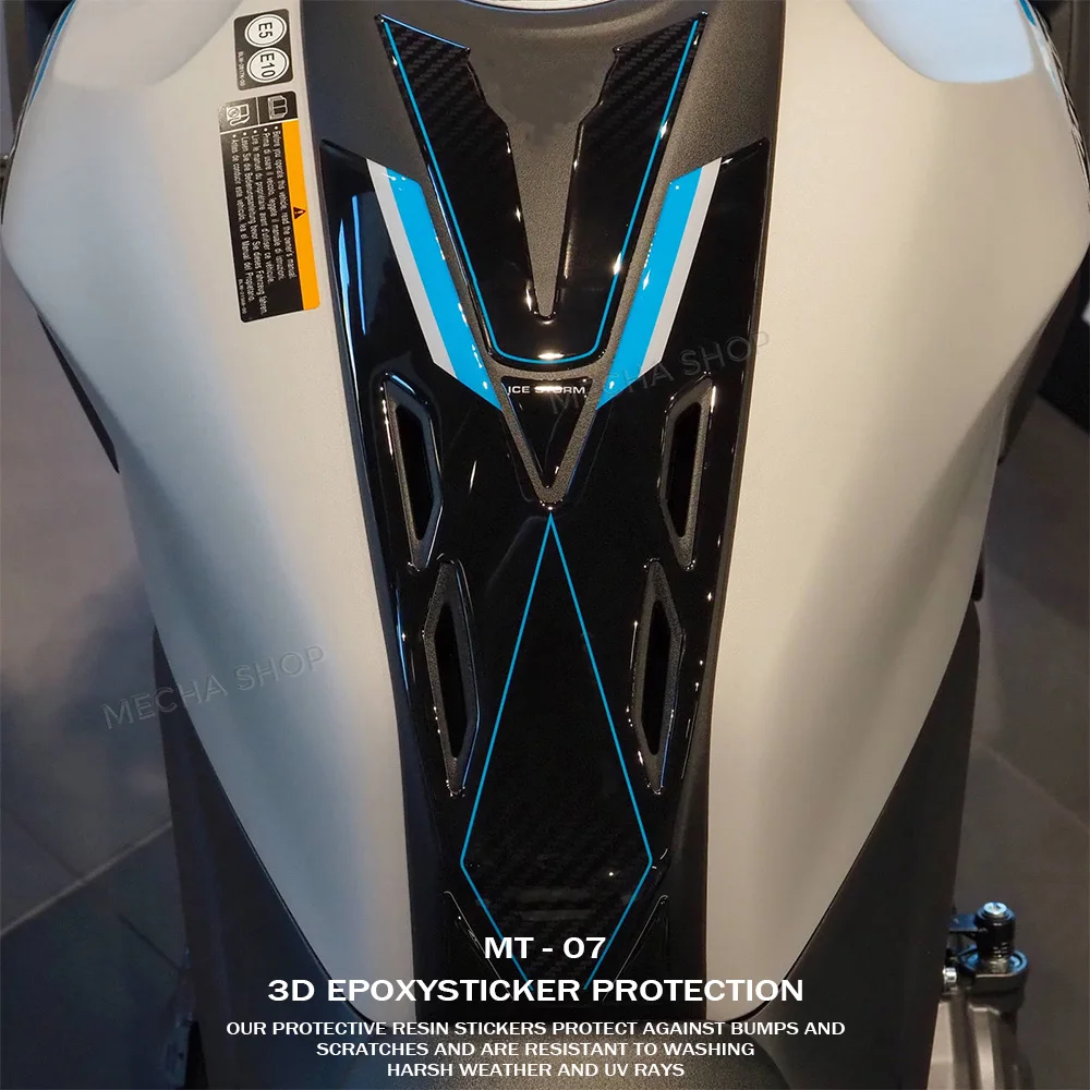 

Для MT-07 2025 защита бака водонепроницаемая 3D наклейка из эпоксидной смолы MT 07 MT07 аксессуары