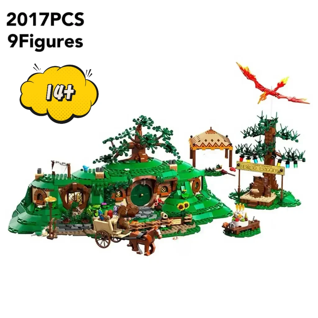 

MINISO 2025 New 10354 Shire Building Blocks Set Hole Architecture DIY Model Kit for Kids Adults Birthday Gifts 2017pcs