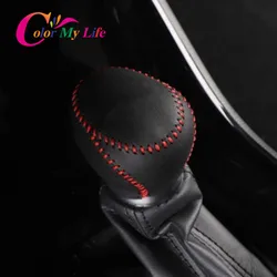 Leather Car Gear Head Shift Knob Cover Gear Shift Collars Fit for Toyota Chr C-HR C HR 2016 - 2023 Accessories