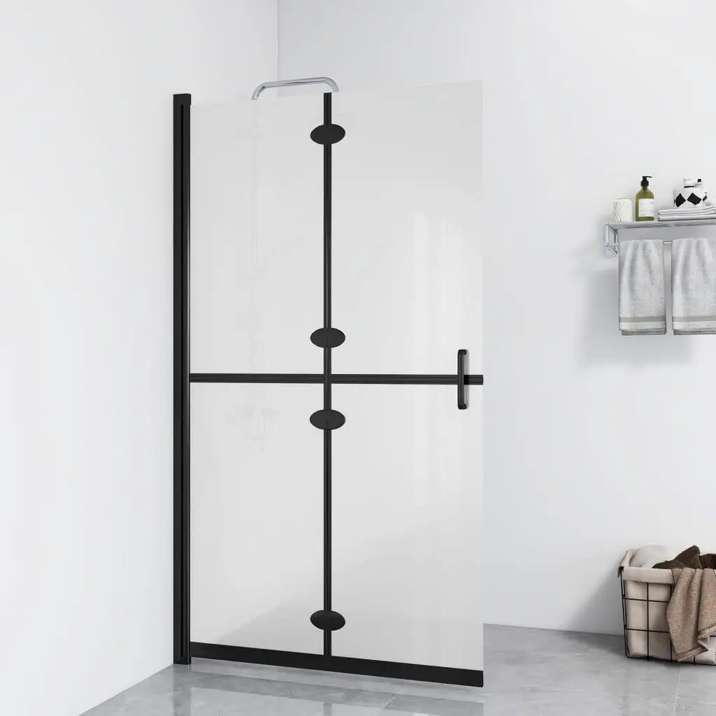 

Foldable Walk-in Shower Wall - Frosted ESG Glass 31.5x74.8