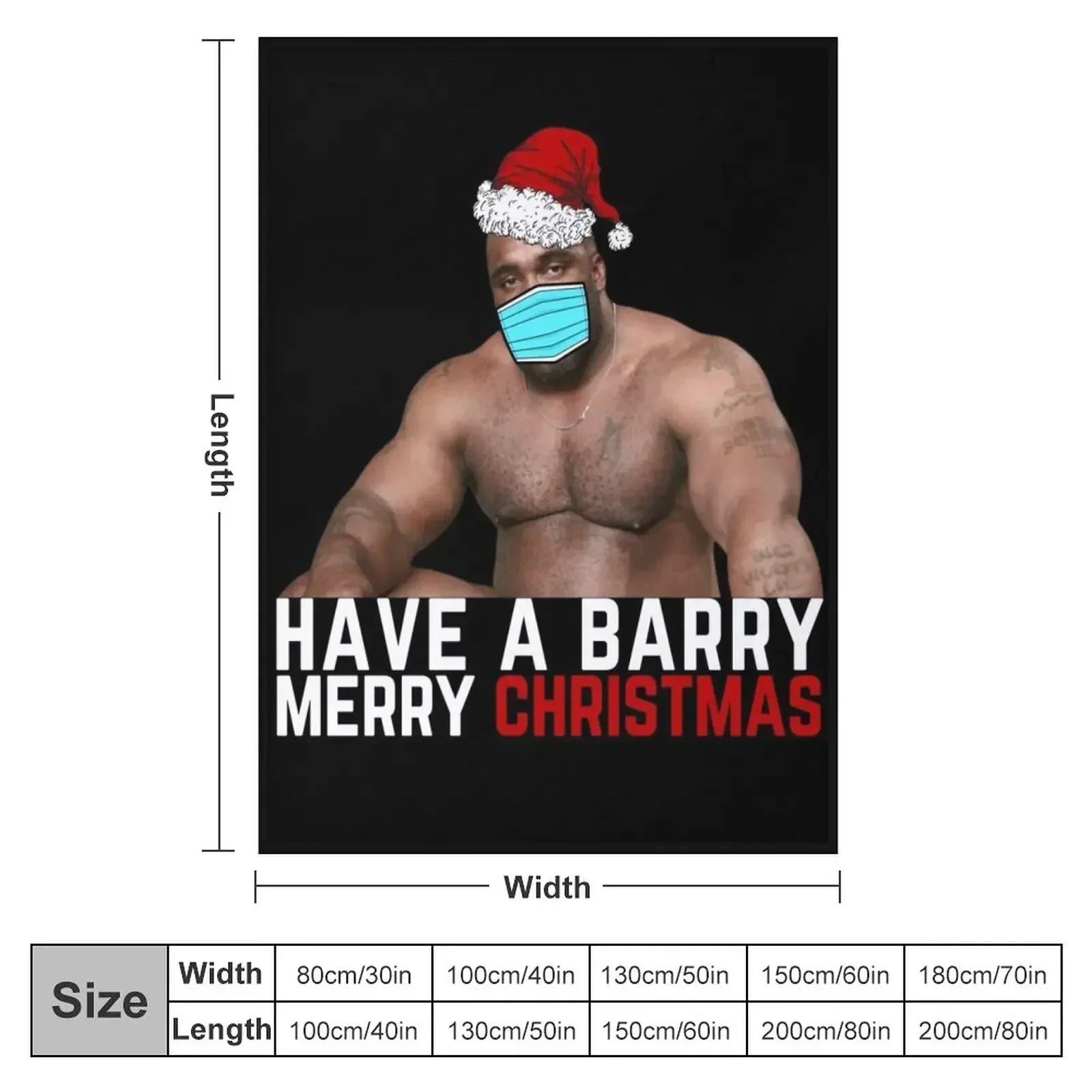 Have A Barry Merry Christmas Throw Blanket Loose Quilt cosplay anime Blankets