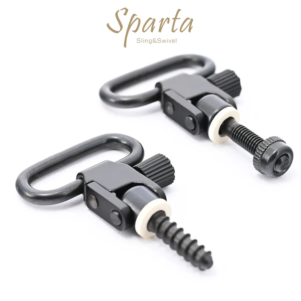 

Sparta QD Locking Sling Swivels with Deep Wood Machine Screw Base Secure Mounting for Hunting Rifles and Shotguns