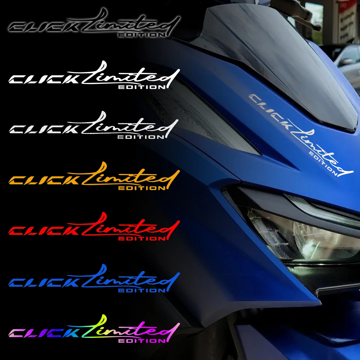 

For Honda Click 125i V3 Click 160 150i CLICK Limited Edition Reflective Motorcycle Stickers Moto Head Body Accessories Decal