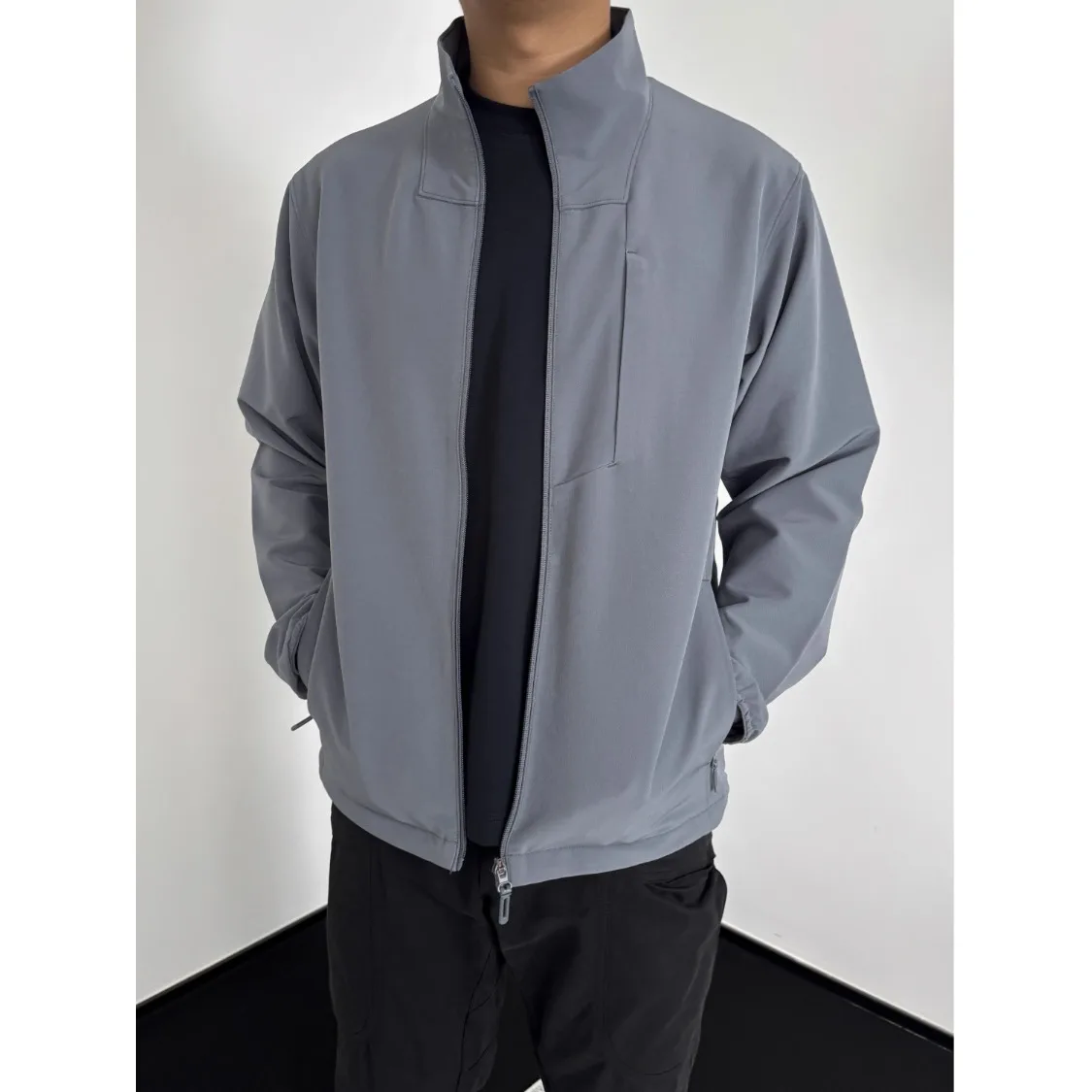 

Американский функциональный джет LuSJ, высококачественный воротник-стойка, мягкий повседневный джет для мужчин и женщин, осеннее деловое рекламное пальто