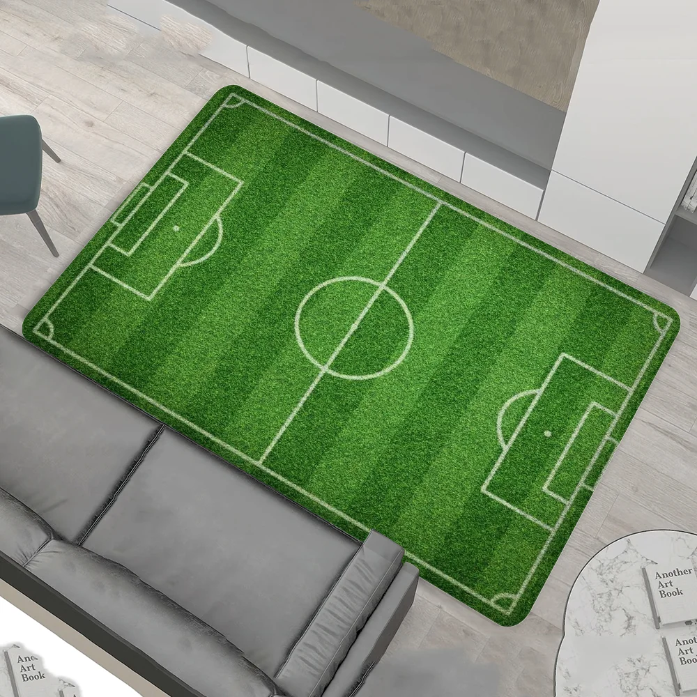 F-축구 필드 계획 목욕 매트 북유럽 스타일 홈 도어  - Home Bathroom Plan 리뷰 및 가격