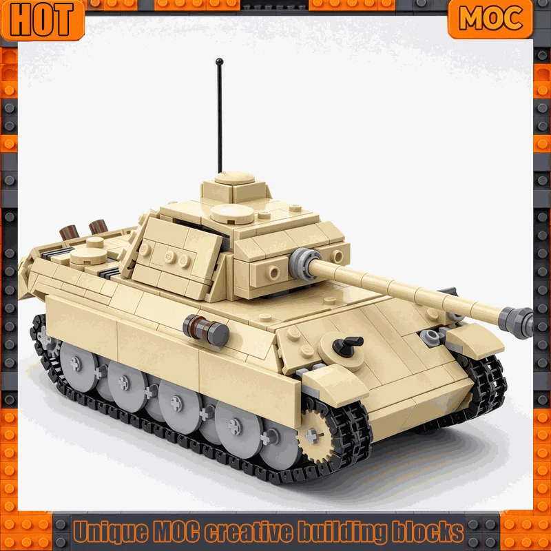 875PCS Panther G Classic Army Medium Tank Model Building Blocks Custom Creative DIY Assembly Toy Xmas Gift For Armor Collectors