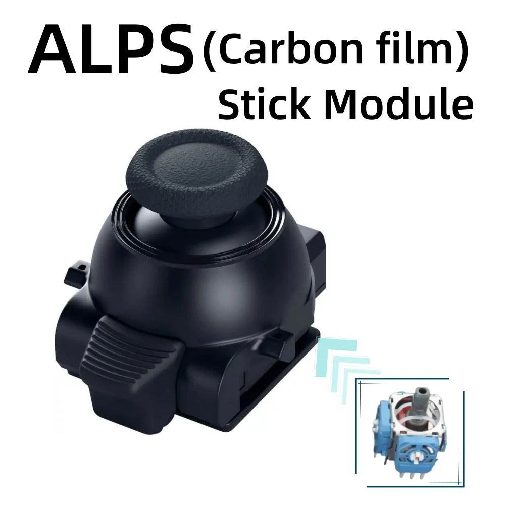 Fotografia 5: Módulo de Substituição para Controles PS5 Edge: Joysticks Magnéticos 3D Anti-Drift com Película de Carbono/TMR