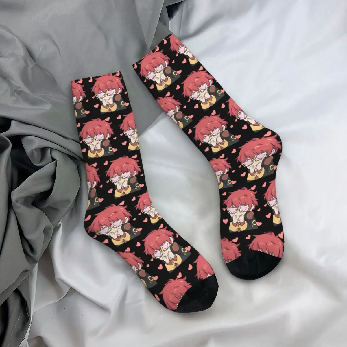 Autumn Winter Funny Men's Women's Cute 707 Meow Mystic Messenger Socks Breathable Middle Tube Socks