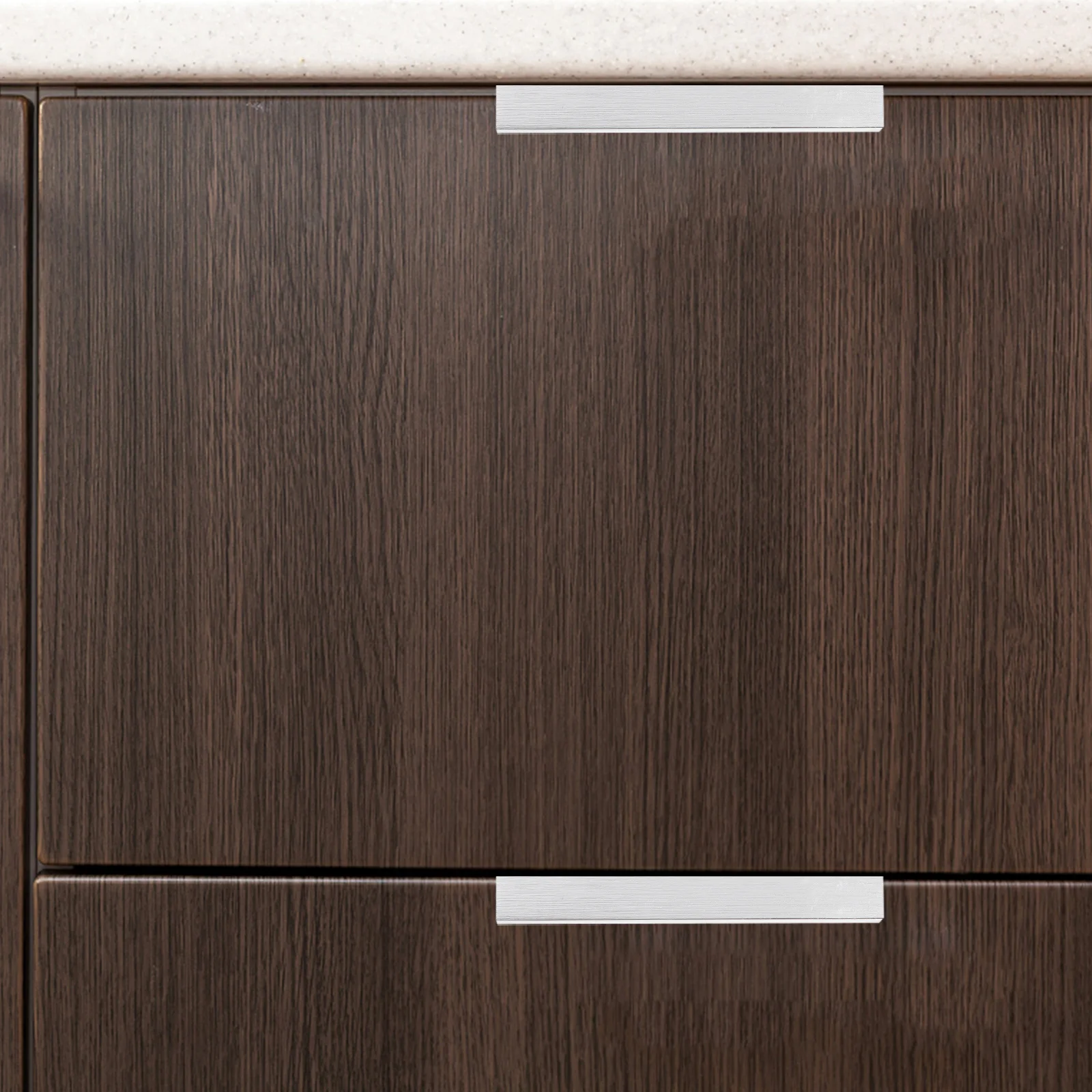 

4Pcs Invisible Modern Pull Handle Sturdy Aluminum Alloy Drawer Knob for Kitchen Cabinet Bathroom Closet 80Mm 64Mm