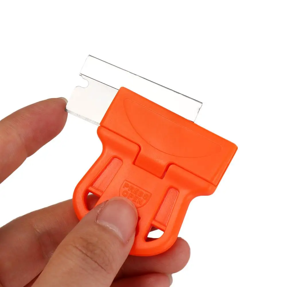 Plastic Scraper Mini One-Sided With Blade Squeegee Steel Blade Cleaner For Cars