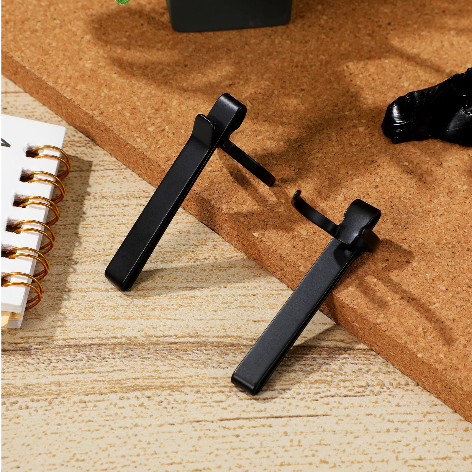 2 قطعة مشبك مصباح يدوي معدني حامل الجيب قابل للتعديل القلم ضوء السحابة لحزام المصباح في الهواء الطلق استخدام حامل الجيب ضوء القلم #4