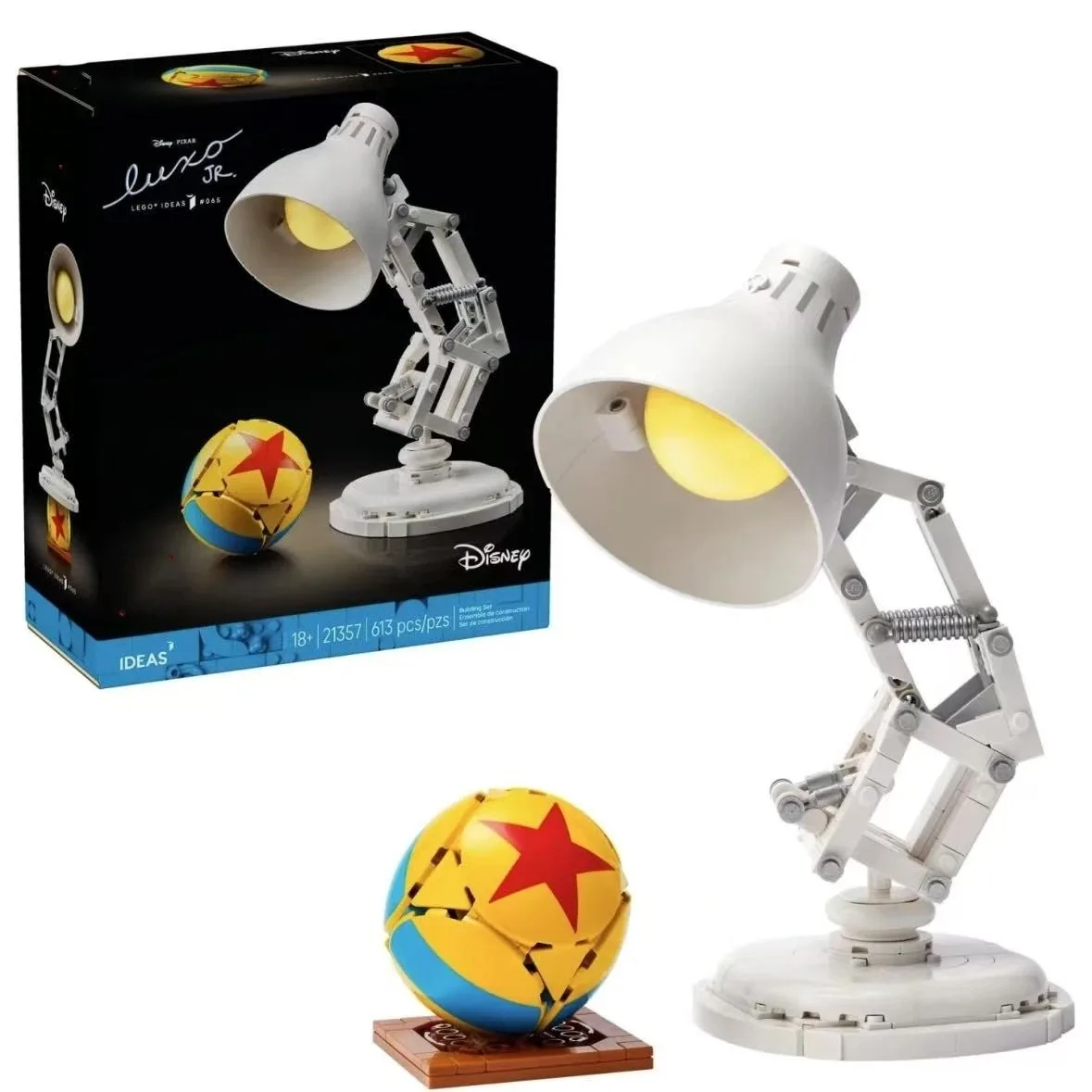 

2025 New 613Pcs Lamp Room Decor Building Set 21357 Educational Architecture DIY Bricks Creative Toy for Kid Christmas Gift