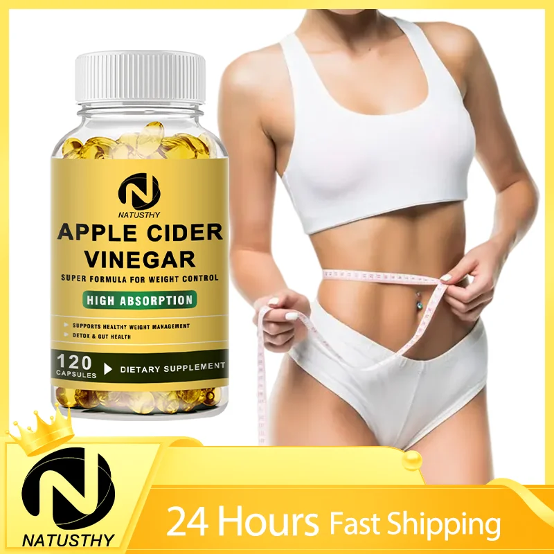 Apple Cider Vinegar Capsules Detox Slim Capsule With Garcinia Cambogia For Women Burning Fat Losing Weight Dietary Supplement