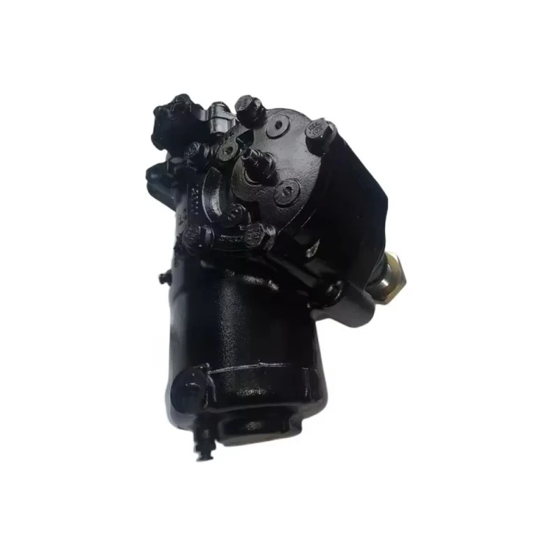 

The power steering gearbox in the truck steering system is completed and provides hydraulic power to the truck