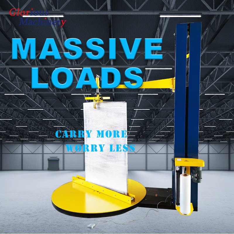 Pallet Stretcher Stretch Film Wrapper Pre Film Wrapping Cutting Automatic Pallet Stretch Wrapper Film Pallet Wrapper