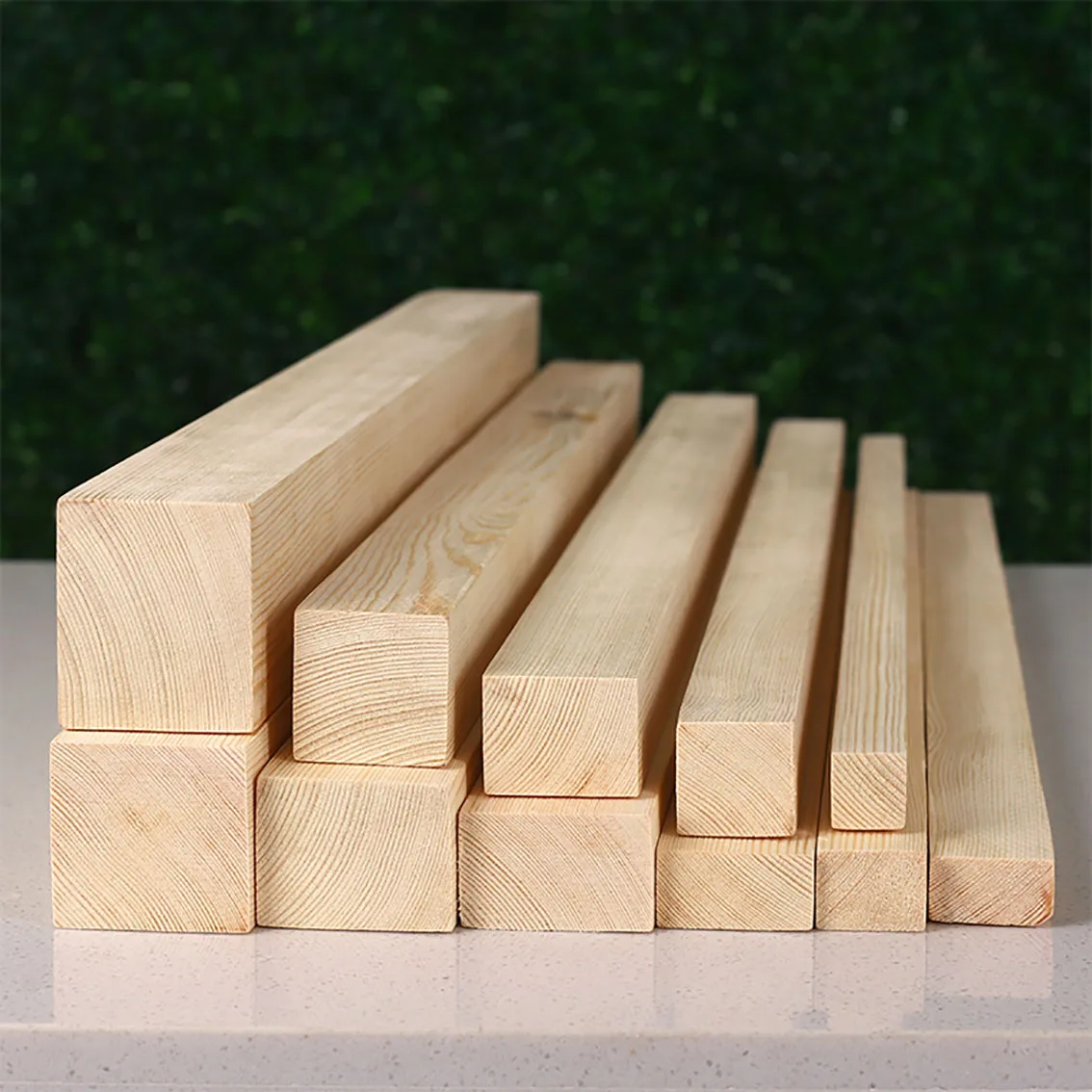 Length 100-500mm Rectangular Pine Wood Strip 10*30mm-60*60mm Solid Wood Rod DIY Model Material Accessories