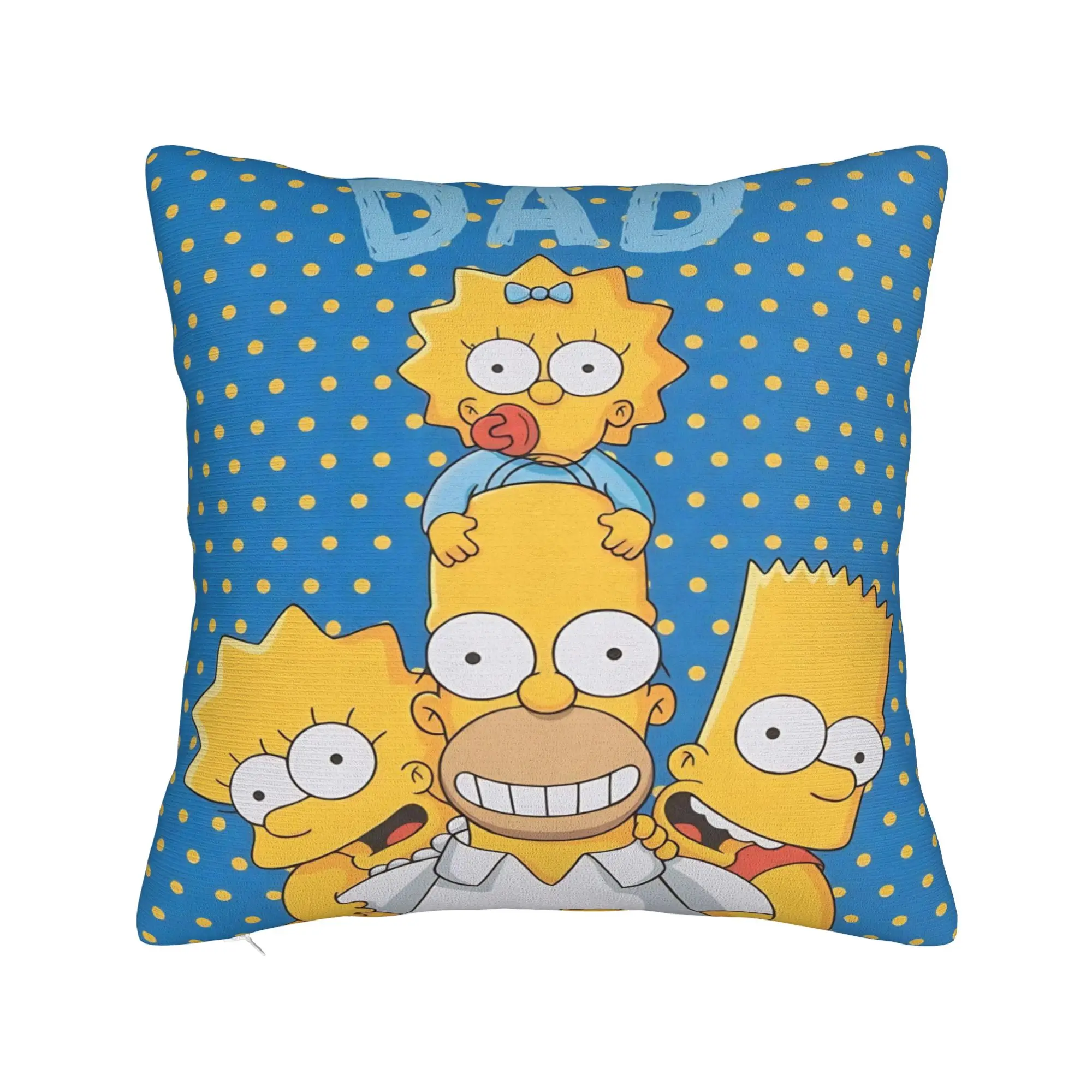 Decorative Pillowcases Anime S-Simpsonss Cartoon  Stuff Home  Throw Pillow Case Cover Square Multi-Size