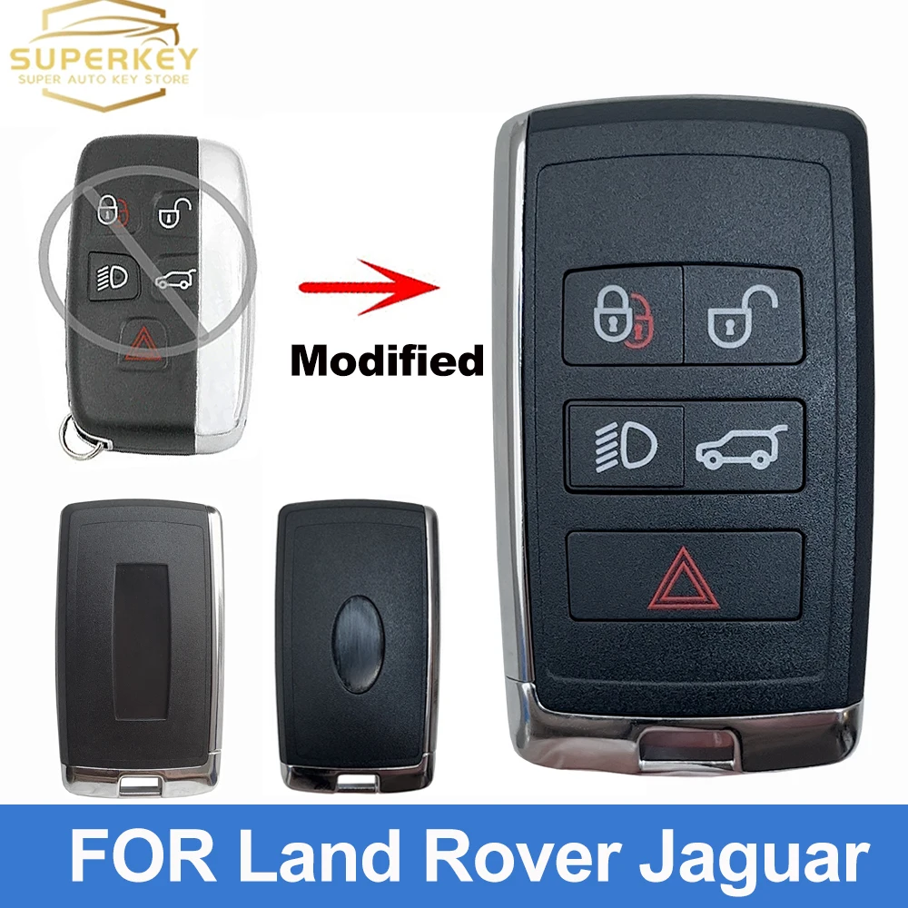 SUPERKEY EW93-A5K601-BC Modified Smart Car Key Case Shell For Jaguar XF F-TYPE XK For LAND ROVER RANGE  SPORT KOBJTF10A