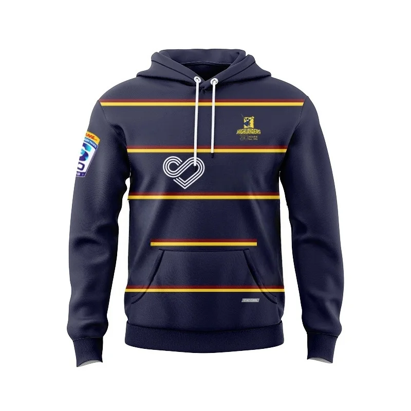 2026 Highlanders Men's Hoodie Rugby Jersey Size S-5XL 