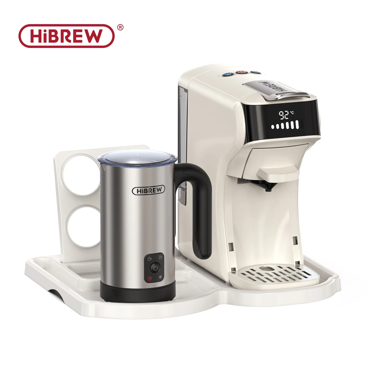 HiBREW 6in1 Capsule Koffiezetapparaat Hot/Koud Meerdere Espresso Cafetera Cappuccino Koffiezetapparaat Dolce Gusto Nespresso Poeder H1B