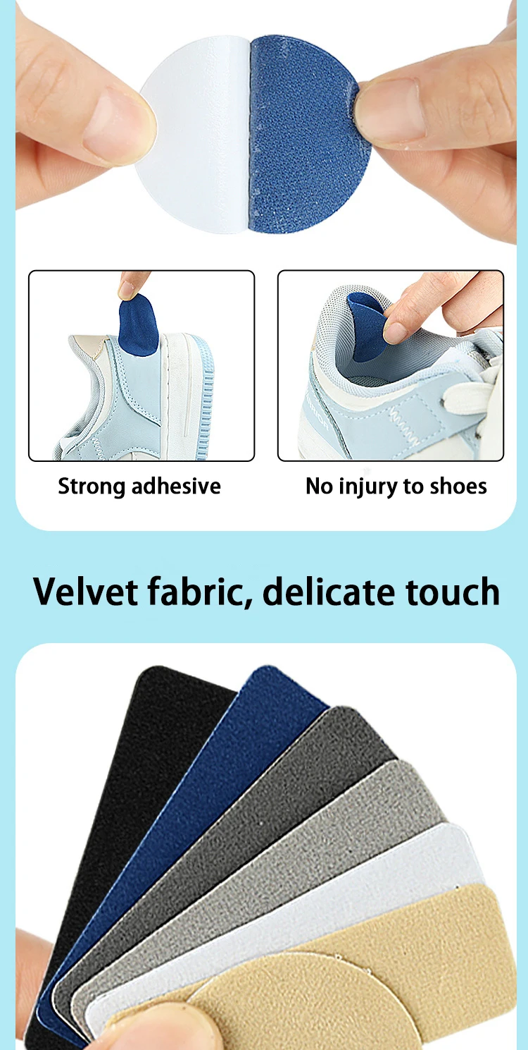 6 Stück/1 Packung Sportschuh-Patches für beschädigte Seitenkanten, Innenfutter, Absatz, Reparatur-Patches, Fußpflegeprodukte – Detail 5
