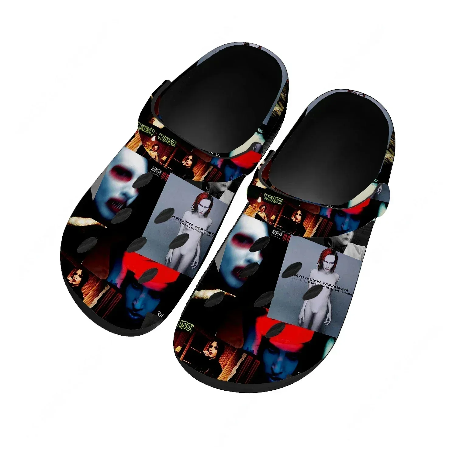 

Marilyn Manson Water Shoes Mens Womens Comfortable Fashion Home Garden Clogs Customizd Sandals Beach Breathable Hole Slippers