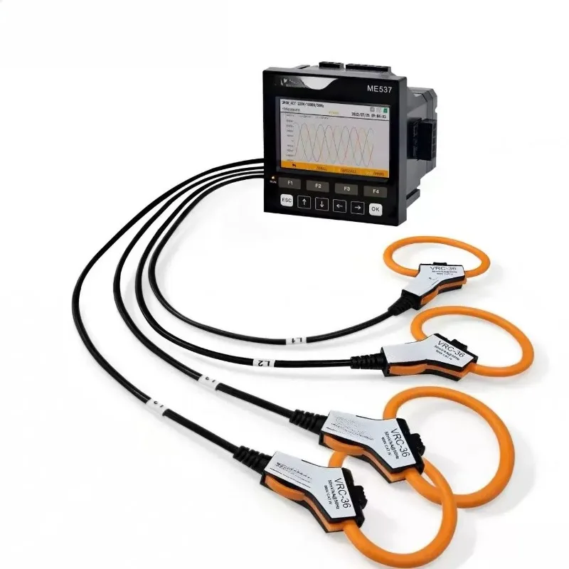 Three-phase power quality analyzer voltage surge recording waveform, monitoring wave, detection