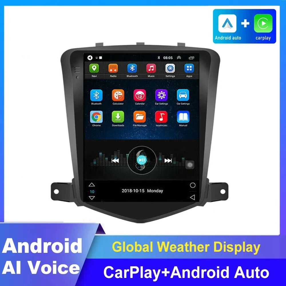 

Автомагнитола 2DIN на Android 13 для Chevrolet Cruze J300 9,7-2008, 2014 дюйма