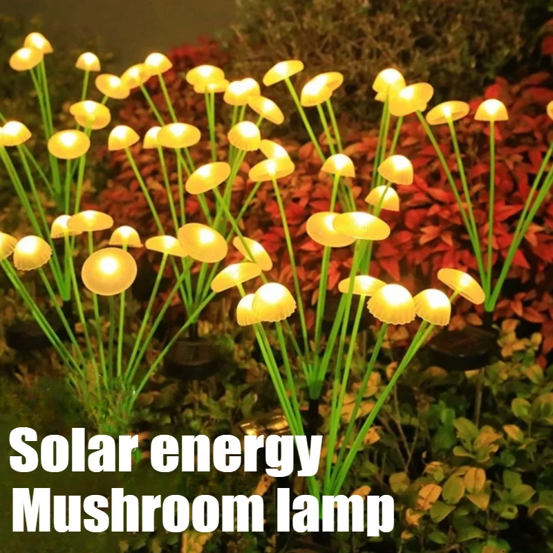 

Solar LED Jellyfish Mushroom Lamp Garden Outdoor Courtyard Landscape Decoration Lighting Suitable for Lawns Garden Terraces