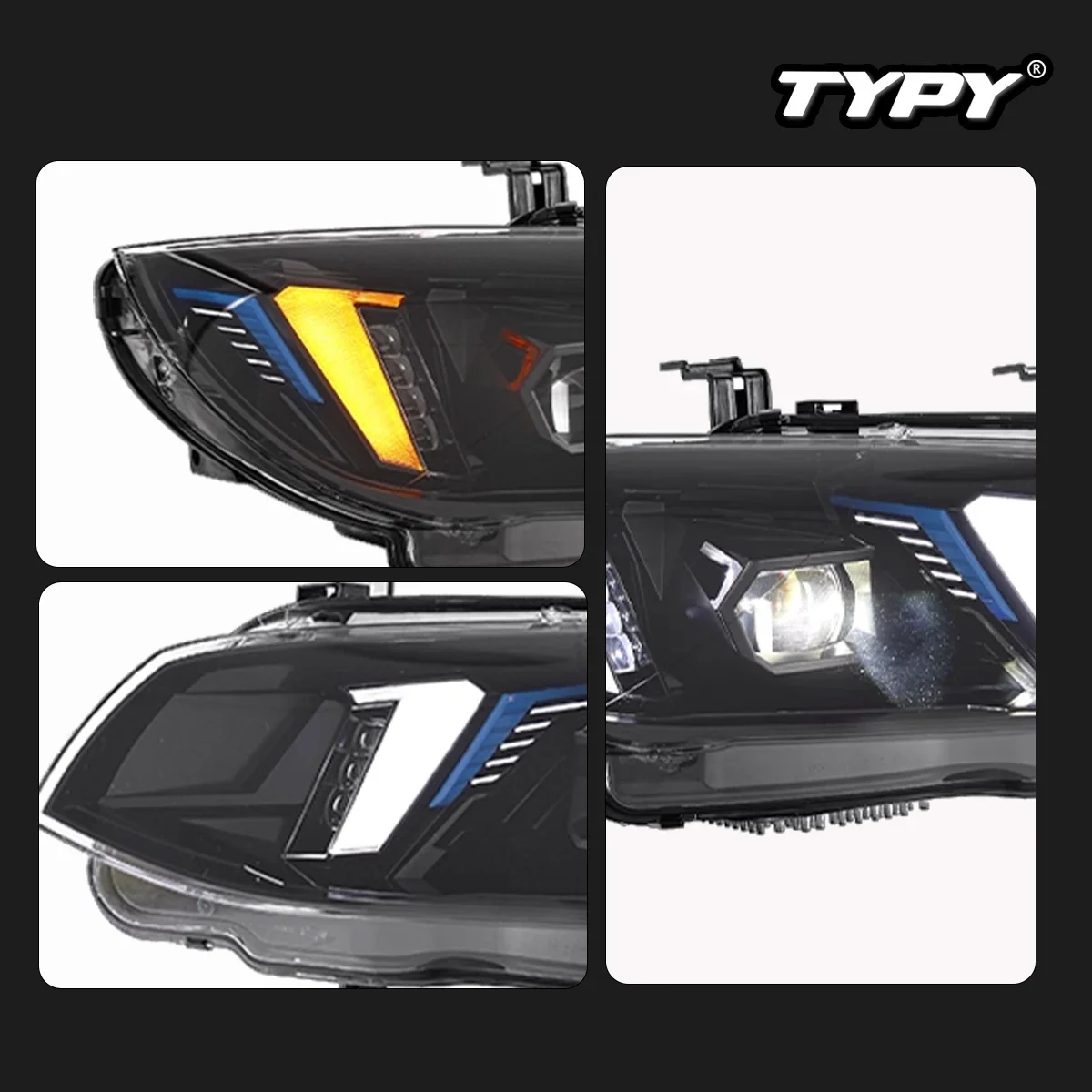 

TYPY New LED Head Lamp Upgrade Modified For BMW E92 E93 Headlight 2011-2013 Dynamic Signal Head Lamp Auto Accessories