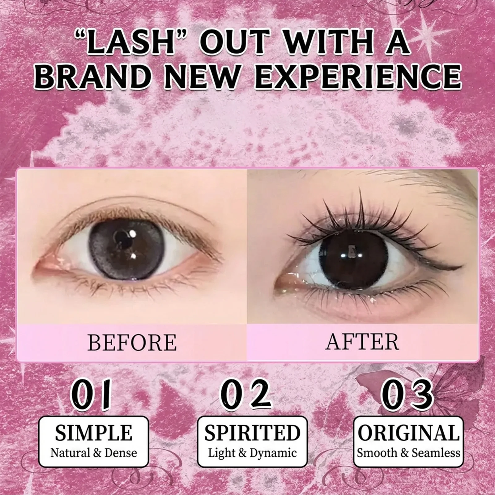 Comic Style False Eyelashes Set Of 120 Strands With Natural Lightweight Design For Daily Makeup