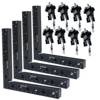 Abrazaderas de ángulo recto de cuadrados de posicionamiento de 90 grados, Clip de fijación de aleación de aluminio, herramienta cuadrada de sujeción de esquina de carpintero para carpintería