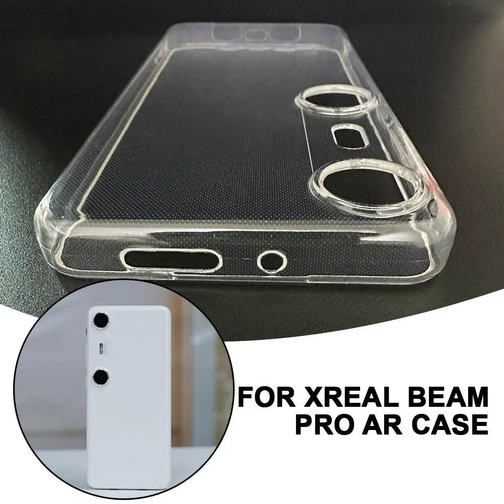حافظة شفافة لهاتف Xreal Beam Pro AR حافظة واقية للهاتف المحمول حافظة واقية ناعمة مضادة للصدمات قابلة للغسل