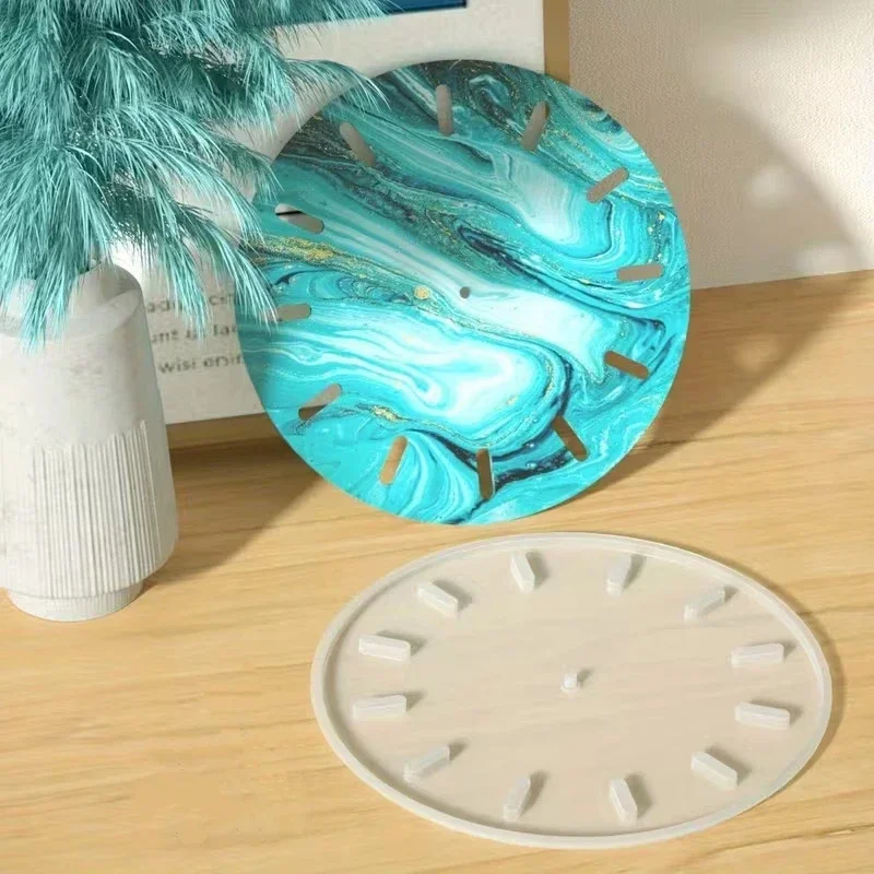 New Latest Models DIY Clock Molds Flat Silicone Casting for Resin 3D Personalization Photo Display Stand Home Decor Epoxy Resin