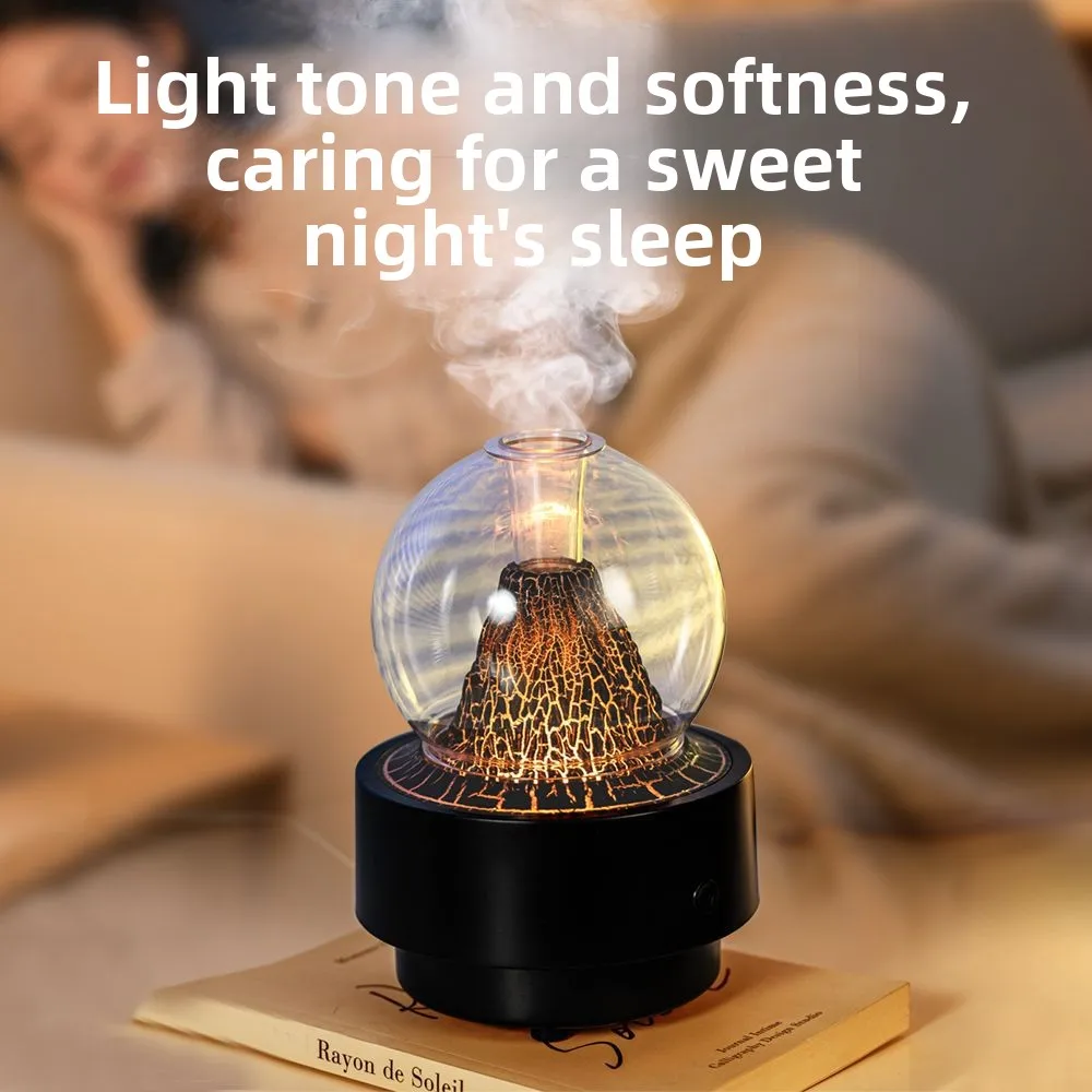 2025 جديد الإبداعية الحمم البركانية ناشر رائحة المنزل غرفة نوم مكتب سطح المكتب رذاذ لهب المرطب