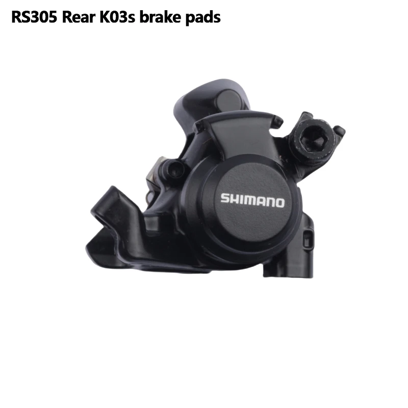 Shimano RS305 Brake Flat Mount Front Rear Mechanical Disc Brake With L05A Pads For Road Bicycle Bike BR-RS305 Rear Caliper Black