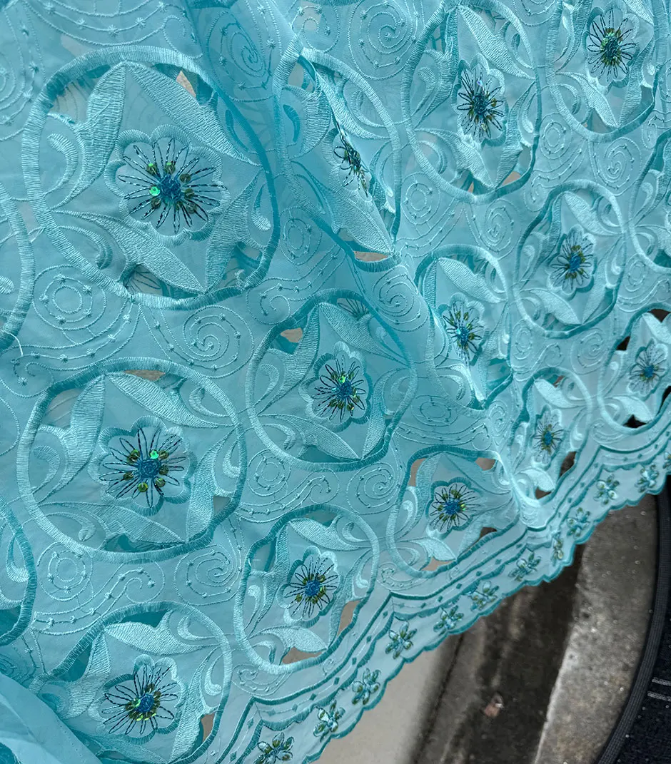 Big Sale Soft Cotton Voile Lace High Quality Embroidered African Swiss Fabric In Switzerland Dubai Nigerian Sewing Garment