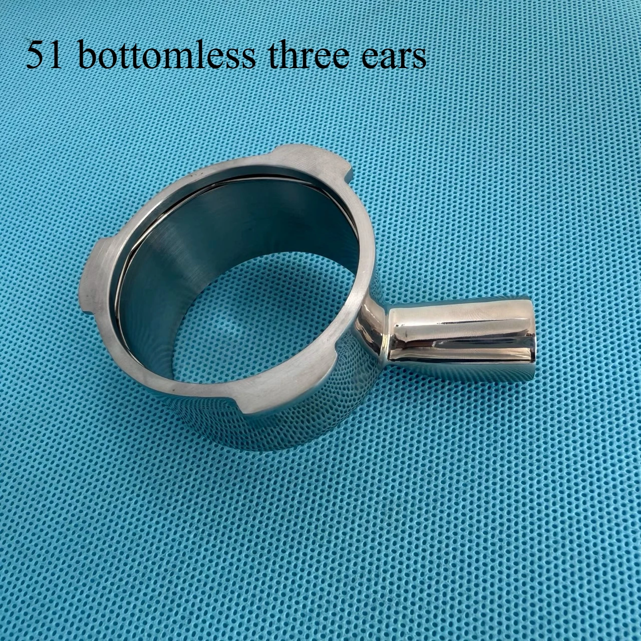 Adapted for Coffee Machine Handle, Accessories, Extraction Head, Brewing Head Stainless Steel 51/58 Three Ears Binaural