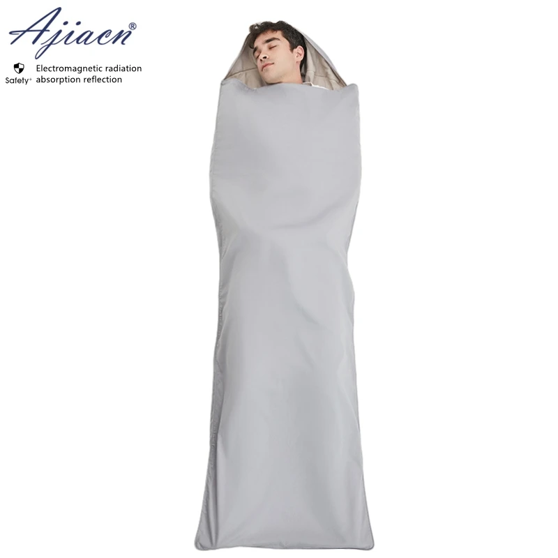Electromagnetic radiation protective 50% or 100% silver fiber lining sleeping bag Base station EMF shielding sleeping bag