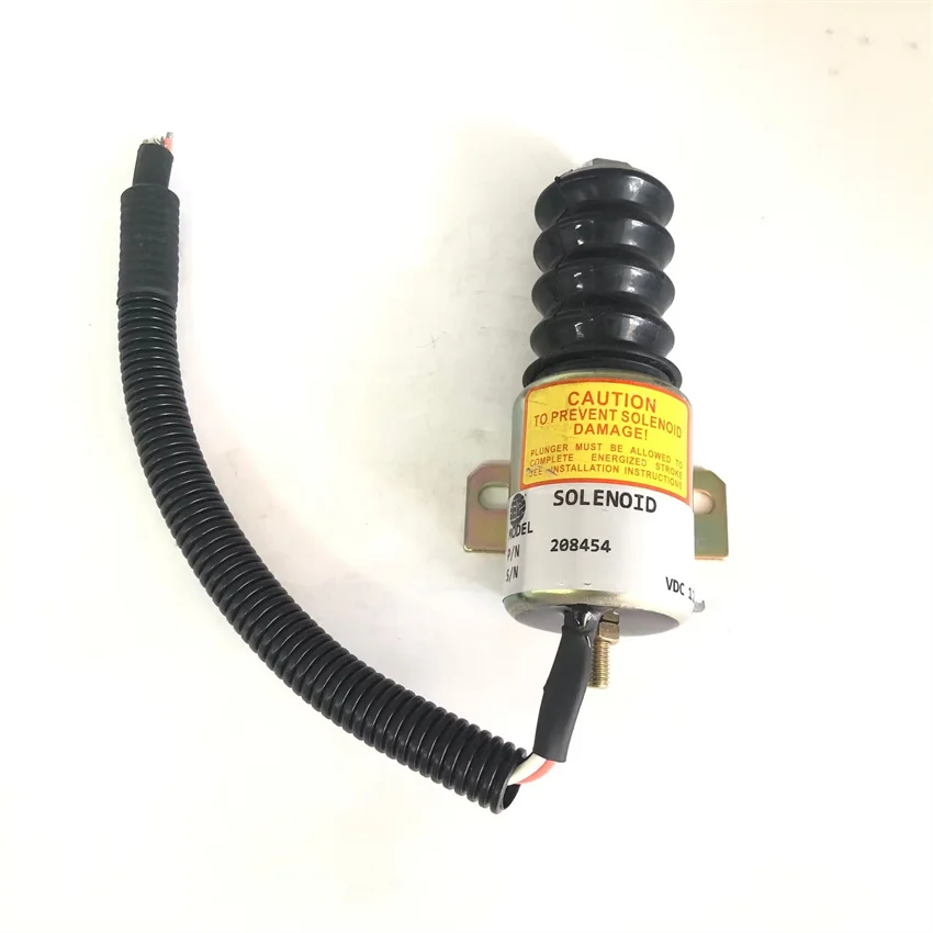 208454 Fuel Shut Off Stop Solenoid 12V For Bobcat Engine Parts