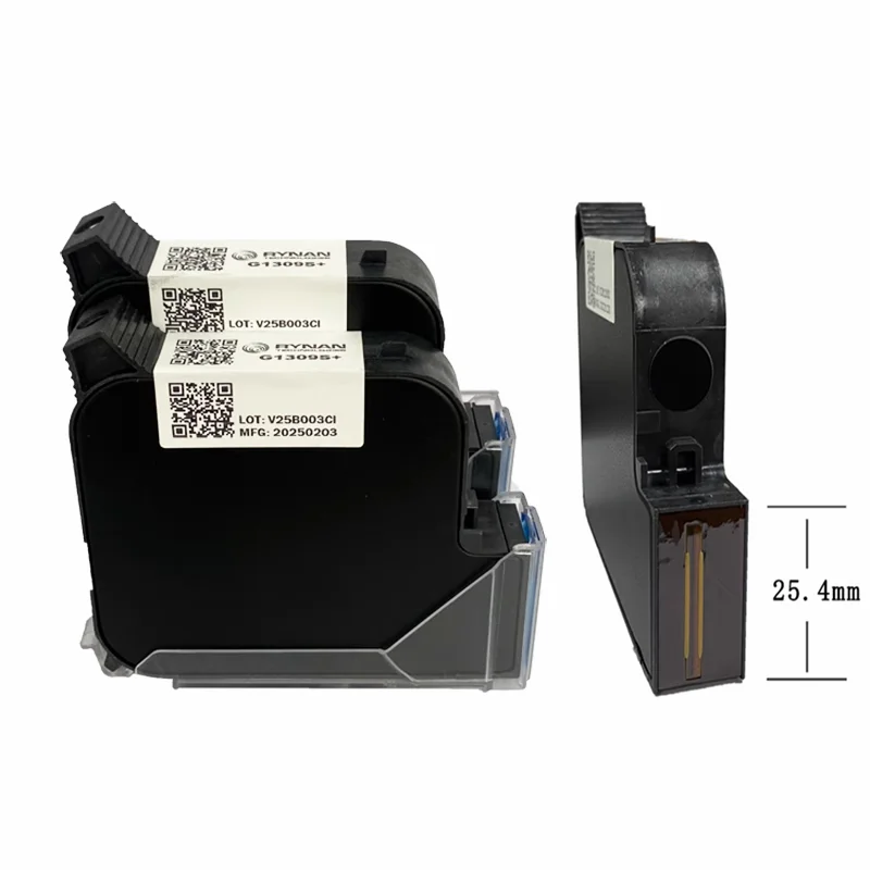 

[1x25,4 мм, черный] G1309S, ручные быстросохнущие чернила, сменный черный картридж с растворителем для струйного ручного принтера 25,4 мм, 42 мл