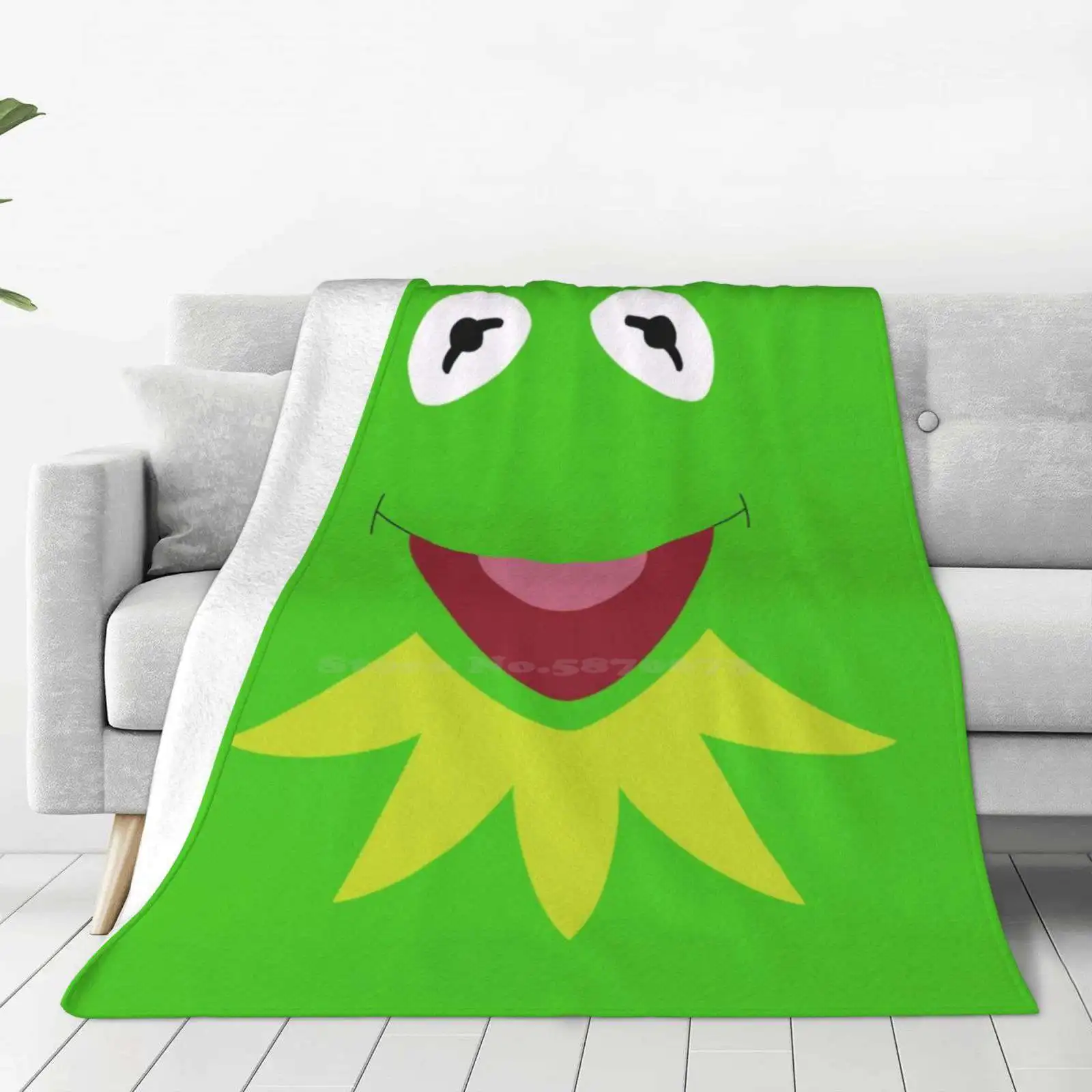 Four Seasons Comfortable Warm Soft Throw Blanket The Frog The Show Puppet Cartoon Cute Geek Nerd Film Movie Jim Henson