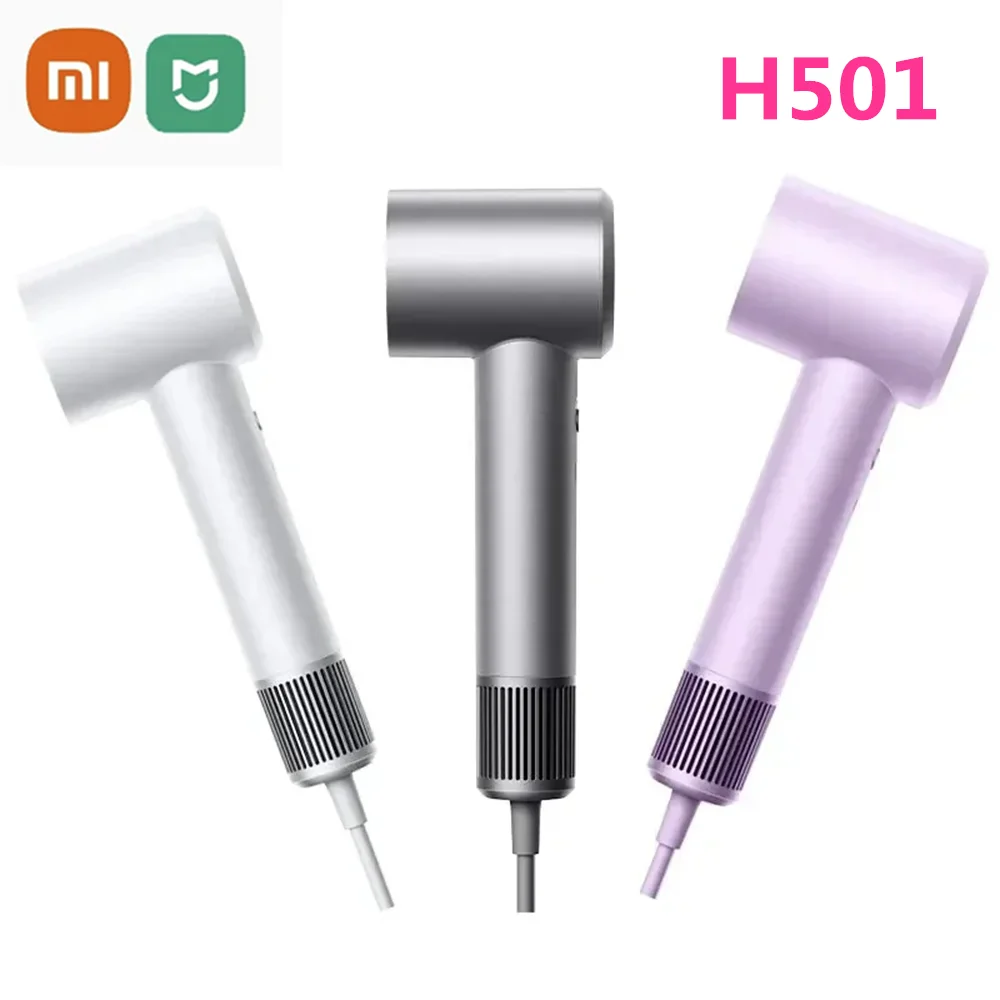 MIJIA H501 Xiaomi Yüksek Hızlı Saç Kurutma Makinesi 62m/s 1600W Negatif İyon Saç Bakımı 110000   Rpm 62m/s rüzgar hızı Kuru 220V CN Versiyonu ﻿